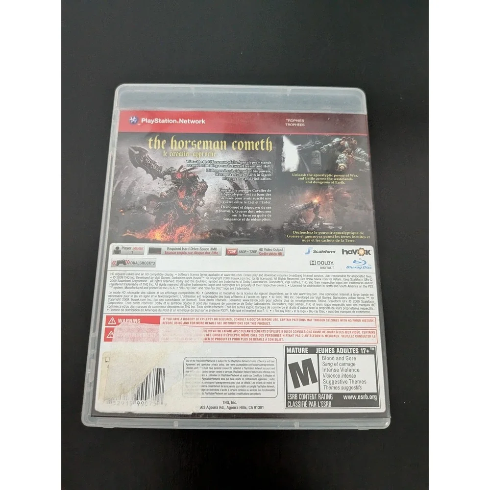 Darksiders (Sony PlayStation 3, 2010) Complete with Manual CIB Greatest‎ Hits